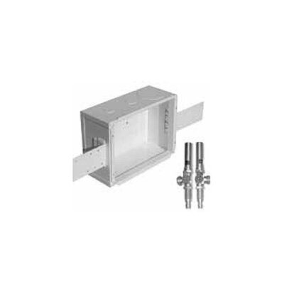 Metal Washing Machine Outlet Box With Water Hammer Arresters